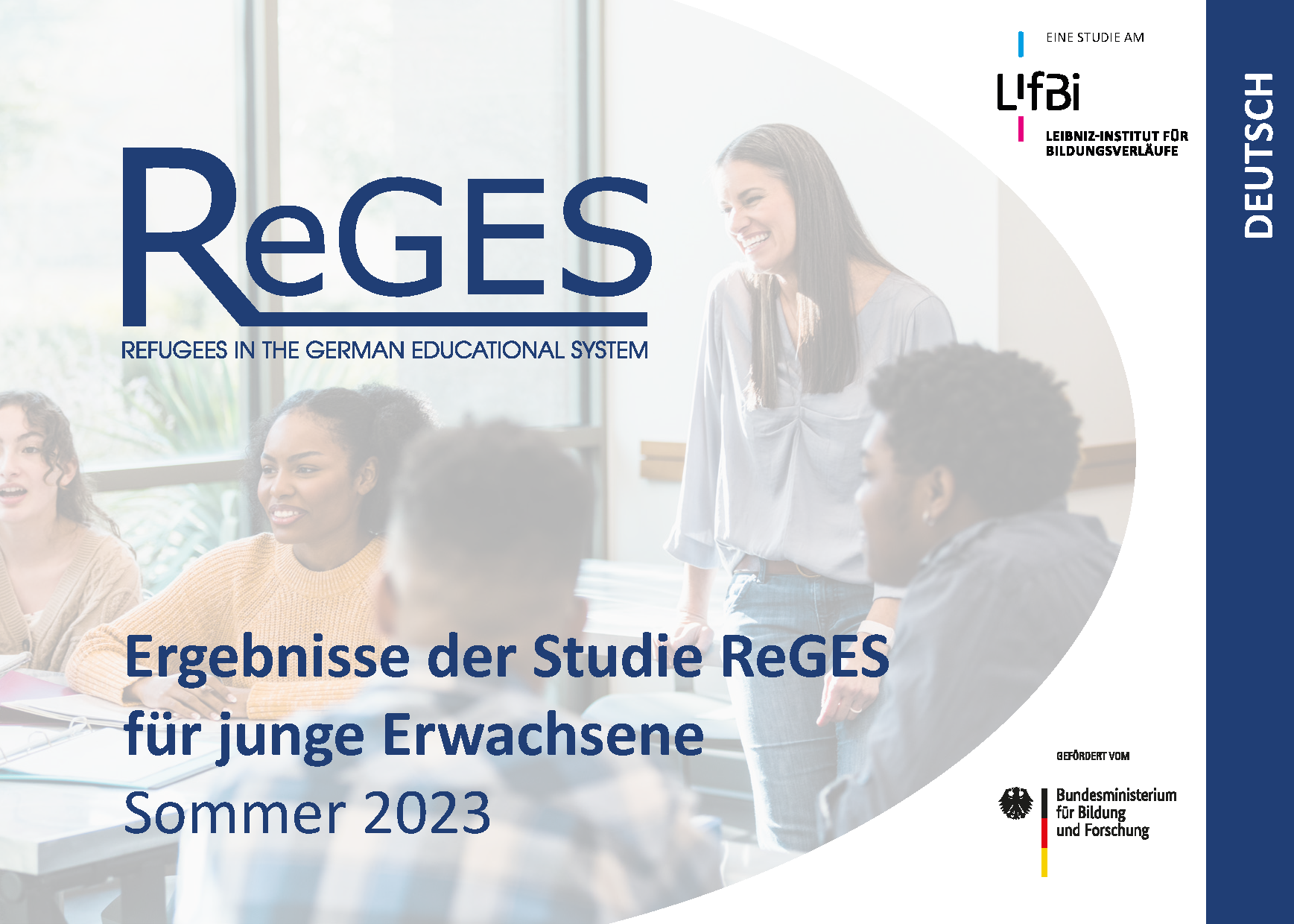 Ergebnisflyer 2023 für junge Erwachsene zur Studie ReGES (Deutsch)